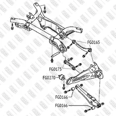 сайлентблок рычага!\ Mitsubishi Lancer 00> FG0165 FIXAR
