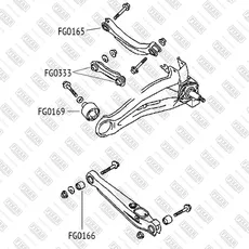 сайлентблок рычага!\ Mitsubishi Lancer 00> FG0169 FIXAR