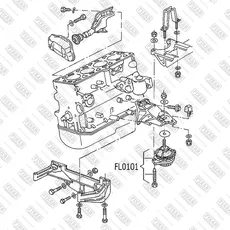 Подушка крепления двигателя FIXAR FL0101