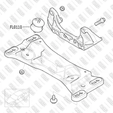 подушка КПП!\ BMW E36/E46/E34 91> FL0110 FIXAR