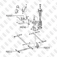Тяга стабилизатора FIXAR FP0745