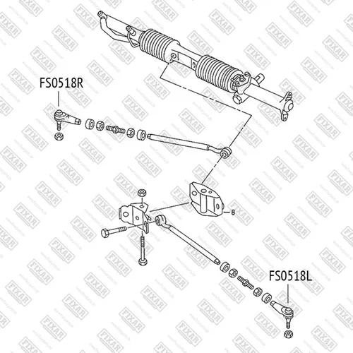 Рулевой наконечник FIXAR FS0518R