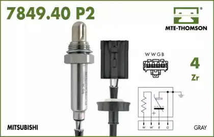 лямбда-зонд универсальный Audi 7849.40.042P2 MTE-THOMSON