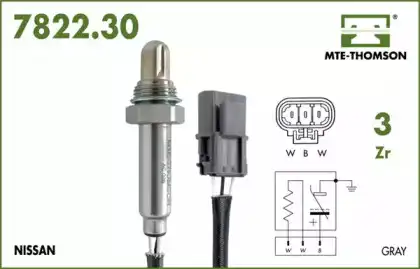 лямбда-зонд Niss 7822.30.080 MTE-THOMSON