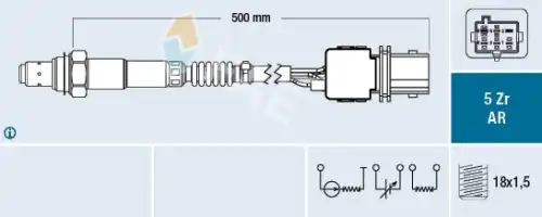 OXYGEN SENSOR 75018 FAE