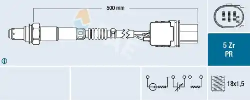 Лямбда-зонд FORD 75080 FAE
