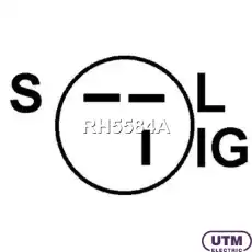 РЕГУЛЯТОР ГЕНЕРАТОРА + ЩЕТКОДЕРЖАТЕЛЬ, RH5584A UTM