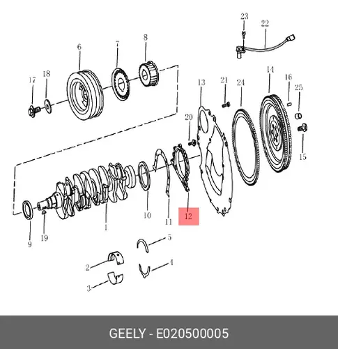 Фильтр масляный GEELY E020500005