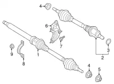 CIRCLIP - INNER BB5Z-4B422-C FORD