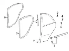 832202D000 УПЛОТНИТЕЛЬ СТЕКЛА ДВЕРИ MOBIS