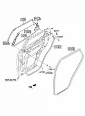 832802W000 угловая накладка двери MOBIS