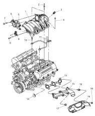 Прокладка коллектора CHRYSLER 5301 3292AB