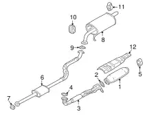 Прокладка коллектора CHRYSLER MB687012