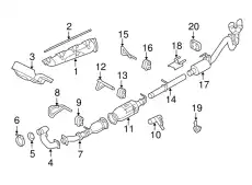 Прокладка коллектора FORD 6C3Z-9448-A