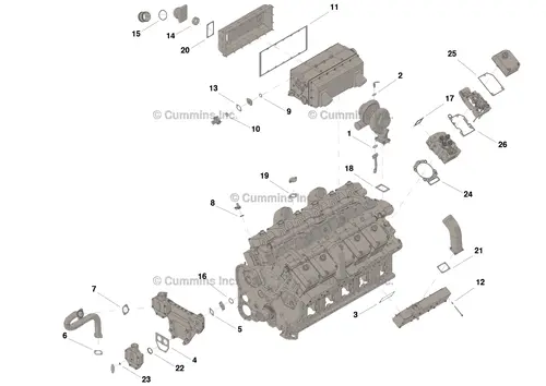 Engine Cylinder Head Gasket Set 4352580 CUMMINS