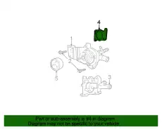 Engine Water Pump Housing O-Ring W702259-S300 FORD