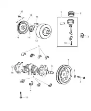BEARING KIT CRANKSHAFT THRUST STD 5175 981AA CHRYSLER