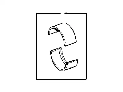 BEARING KIT CRANKSHAFT STANDARD 4796 543AB CHRYSLER