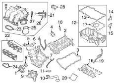 Engine Oil Pan Gasket 3W4Z-6710-DA FORD