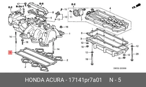 Intake Manifold Set 17141-PR7-A01 HONDA