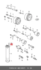 УПЛОТНИТЕЛЬНОЕ КОЛЬЦО 5X9 N 013 802.1 VAG