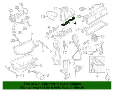Fuel Injection Plenum Gasket ZZM3-13-135 MAZDA