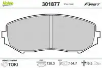 Тормозные колодки дисковые VALEO 301877