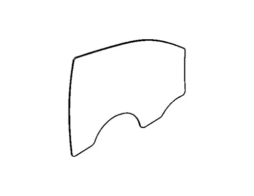 Стекло двери 95023308 DAEWOO
