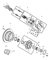 Тормозной диск CHRYSLER 52122184AA ,