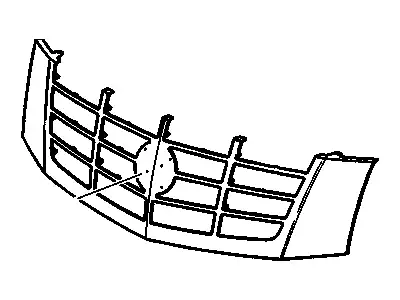 Решетка радиатора GM 23190289