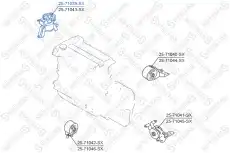 Подушка крепления двигателя STELLOX 25-71039-SX