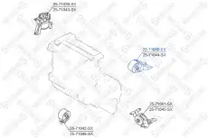 Подушка крепления двигателя STELLOX 25-71040-SX
