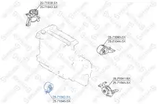 Подушка крепления двигателя STELLOX 25-71042-SX