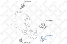 Подушка крепления двигателя STELLOX 25-71074-SX