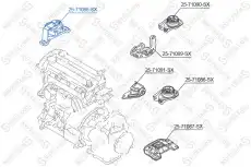 Подушка крепления двигателя STELLOX 25-71088-SX