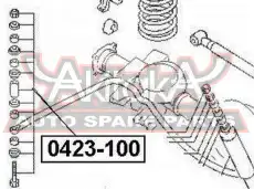 0423-100 ТЯГА СТАБИЛИЗАТОРА ПЕРЕДНЯЯ ASVA