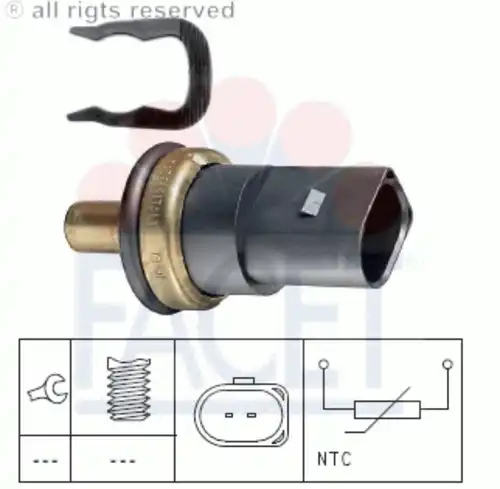 Датчик температуры автомобильный FACET 7.3278