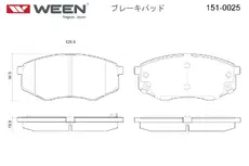 Тормозные колодки дисковые WEEN 151-0025