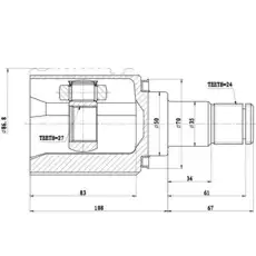 Z87509R ZIKMAR ШРУС ВНУТРЕННИЙ
