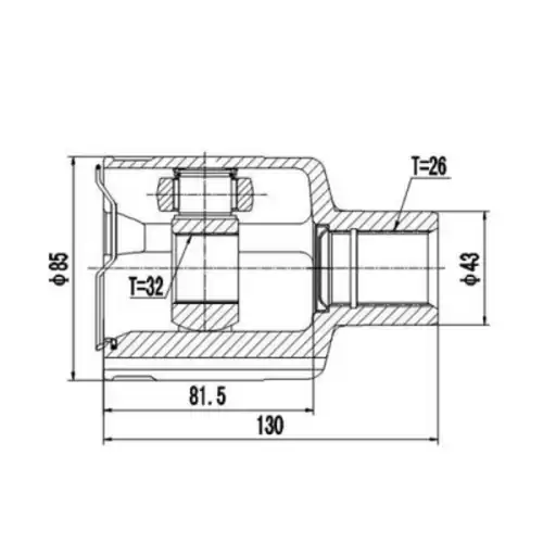 Z87855R ZIKMAR ШРУС ВНУТРЕННИЙ