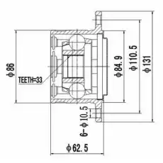 Z87711R ZIKMAR ШРУС ВНУТРЕННИЙ