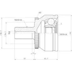 ШРУС наружный ZIKMAR Z87592R