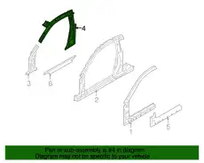 боковина кузова 714012M000 HYUNDAI