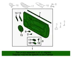 внутренняя панель двери 823022C040GU HYUNDAI