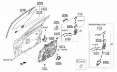 внутренняя панель двери 82481B1000 HYUNDAI