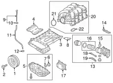 впускной коллектор двигателя 283103F500 HYUNDAI