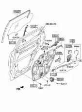 замок двери 82486B8000 HYUNDAI