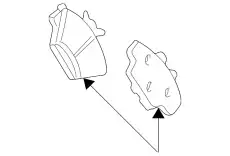 Тормозные колодки дисковые FORD 1U2Z-2V001-LA