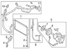 compressor assy 97701A6502 HYUNDAI
