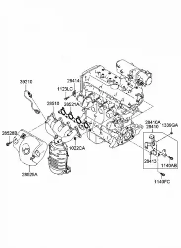 кронштейн двигателя 2841026930 HYUNDAI
